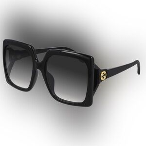 Gucci Oversized Black Sunglasses Asian Fit Sunglasses new